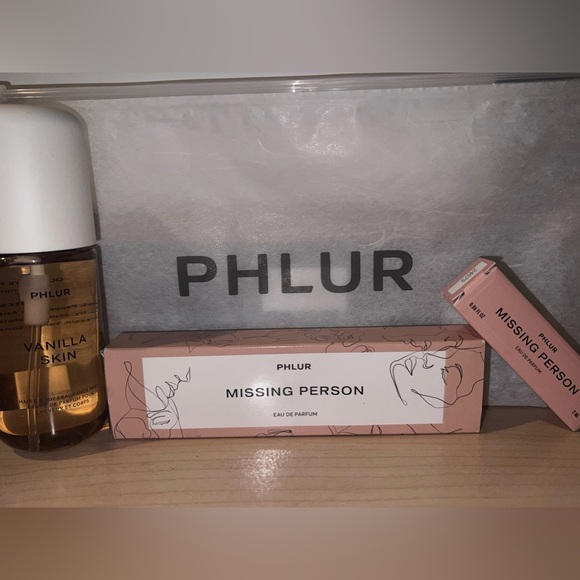 PHLUR- Missing Person Travel and discovery Size-Vanilla Skin body Mist-Carry Bag - Picture 2 of 4